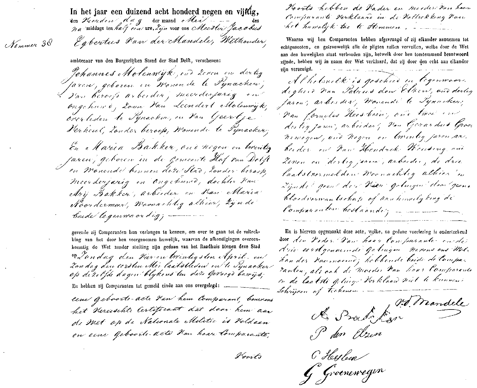 18590504 huw akte 38 Johannes Molenwijk - Maria Bakker